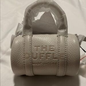 Marc Jacobs White Mini Cylindrical Bag